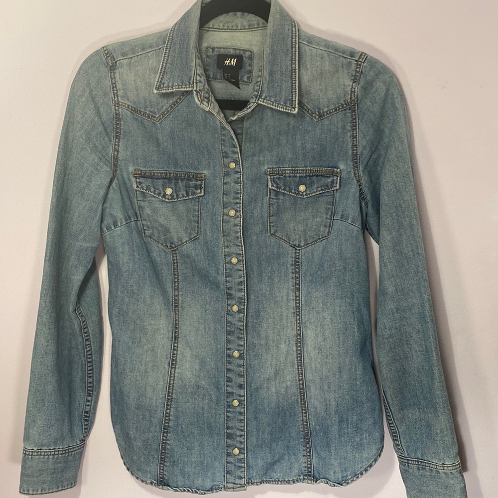 Gently used jean shirt from H&M